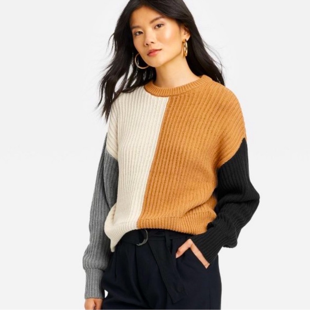 A New Day color block sweater